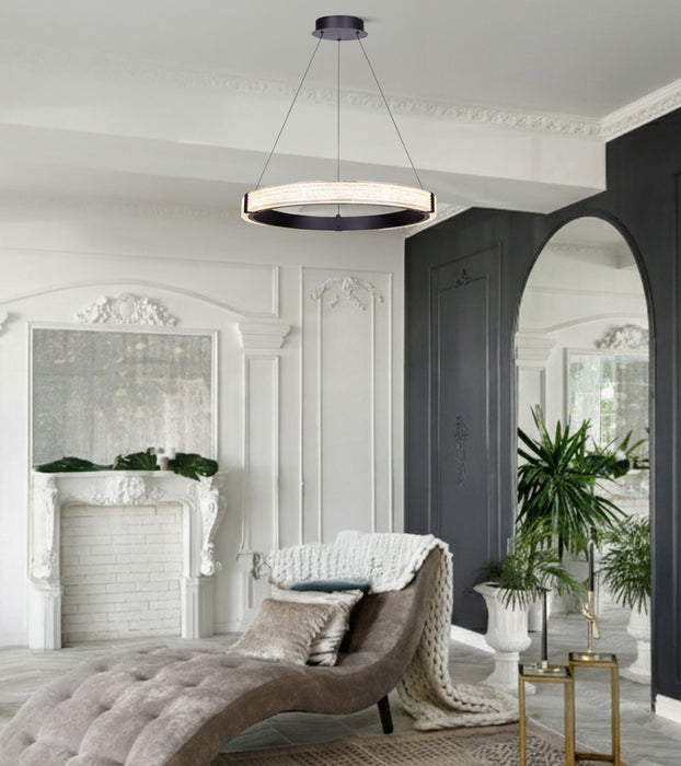 Canarm - LCH346A24BK - LED Chandelier - Solace - Matte Black