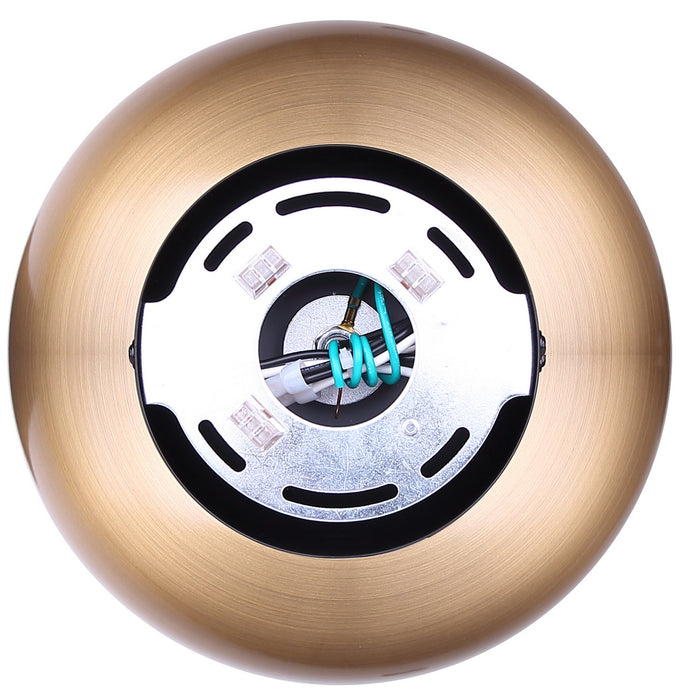 Canarm - IFM1152A09BKG - One Light Flush Mount - Caleb - Gold & Matte Black