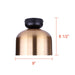 Canarm - IFM1152A09BKG - One Light Flush Mount - Caleb - Gold & Matte Black