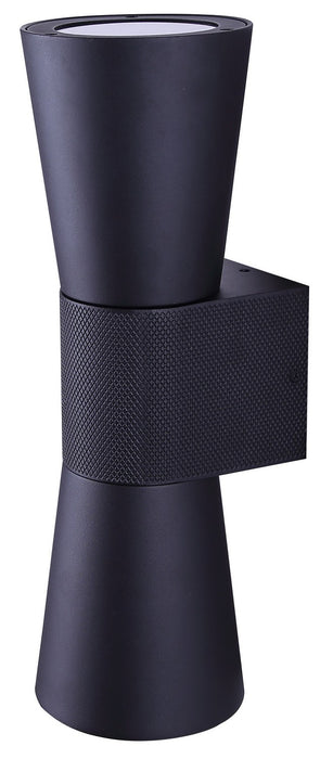 Canarm - IOL782BK - Two Light Outdoor Wall Lantern - Rami - Sand Black