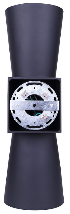 Canarm - IOL782BK - Two Light Outdoor Wall Lantern - Rami - Sand Black