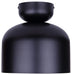 Canarm - IFM1152A09BK - One Light Flush Mount - Caleb - Matte Black & Faux Wood