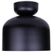 Canarm - IFM1152A09BK - One Light Flush Mount - Caleb - Matte Black & Faux Wood