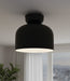 Canarm - IFM1152A09BK - One Light Flush Mount - Caleb - Matte Black & Faux Wood