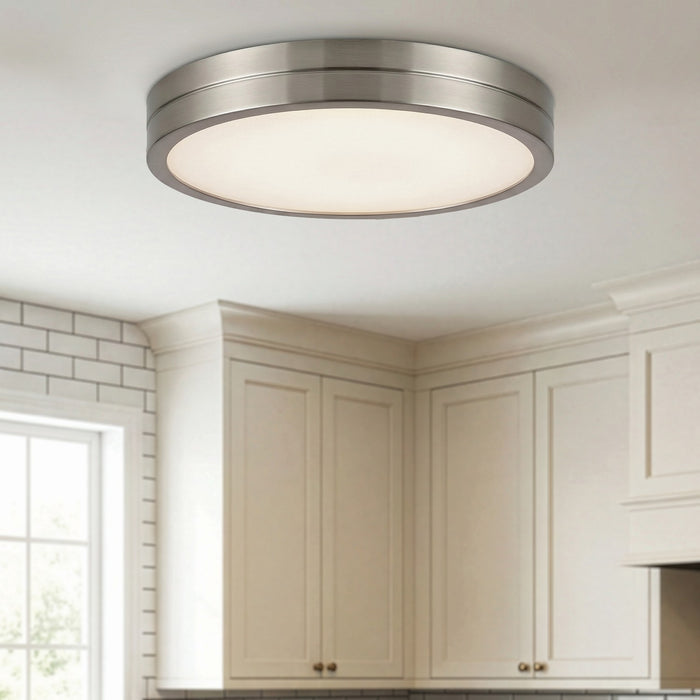 Canarm - CL-25F-12-BN-C - LED Flush Mount - Briar - Brushed Nickel