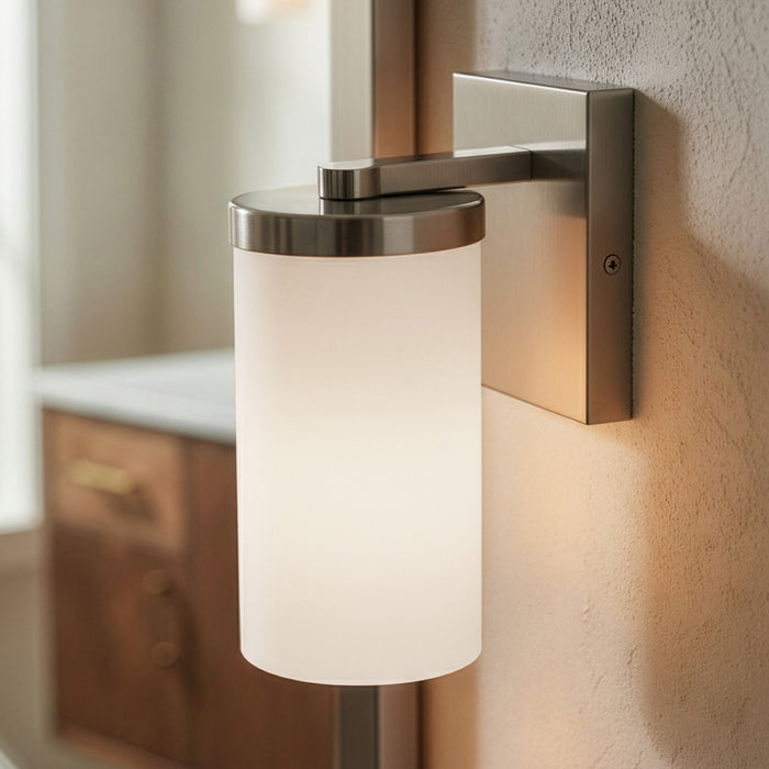 Canarm - IVL1234A01BN-FO - One Light Wall Sconce - Britton - Brushed Nickel