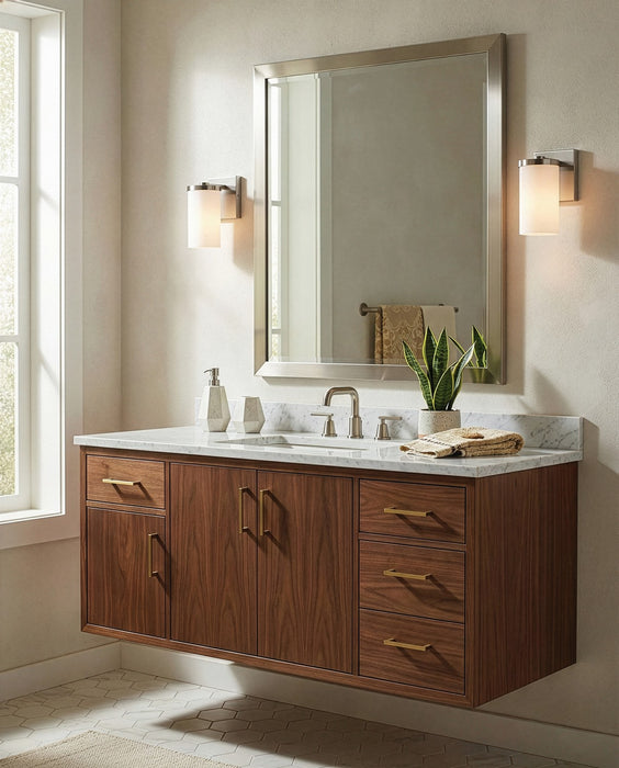 Canarm - IVL1234A01BN-FO - One Light Wall Sconce - Britton - Brushed Nickel