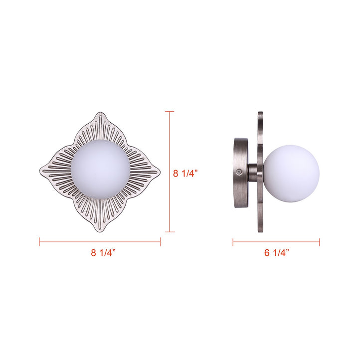 Canarm - IWF1242A01BGD9 - One Light Wall Sconce - Gianna - Brushed Gold