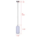 Canarm - IPL1250A01BN-OR - One Light Pendant - Malek - Brushed Nickel