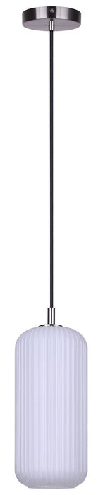 Canarm - IPL1250A01BN-OR - One Light Pendant - Malek - Brushed Nickel