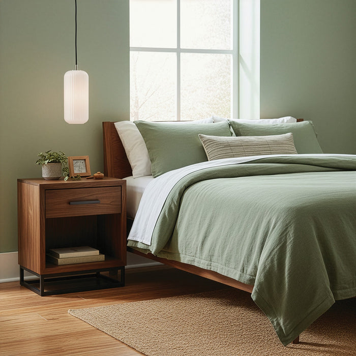Canarm - IPL1250A01BN-OR - One Light Pendant - Malek - Brushed Nickel