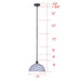 Canarm - IPL2260B01BK13 - One Light Pendant - Marek - Matte Black