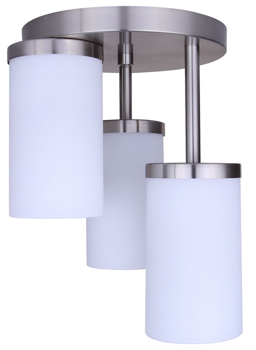 Canarm - ISF1234A03BN-FO - Three Light Semi-Flush Mount - Britton - Brushed Nickel