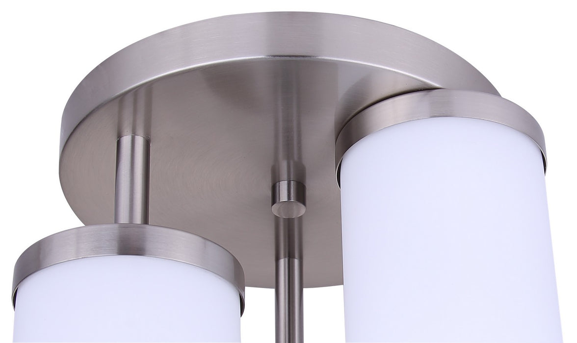 Canarm - ISF1234A03BN-FO - Three Light Semi-Flush Mount - Britton - Brushed Nickel
