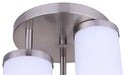 Canarm - ISF1234A03BN-FO - Three Light Semi-Flush Mount - Britton - Brushed Nickel