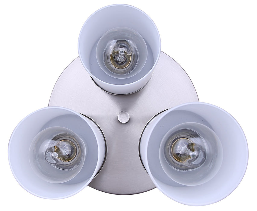 Canarm - ISF1234A03BN-FO - Three Light Semi-Flush Mount - Britton - Brushed Nickel
