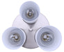 Canarm - ISF1234A03BN-FO - Three Light Semi-Flush Mount - Britton - Brushed Nickel