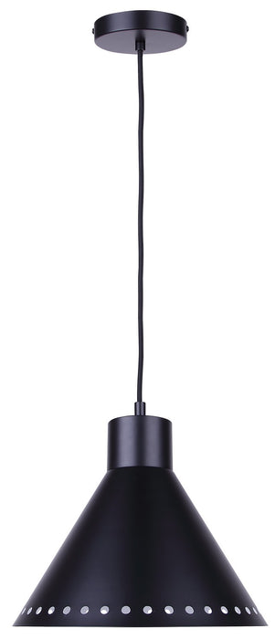 Canarm - IPL1237A01BK - One Light Pendant - Albie - Matte Black