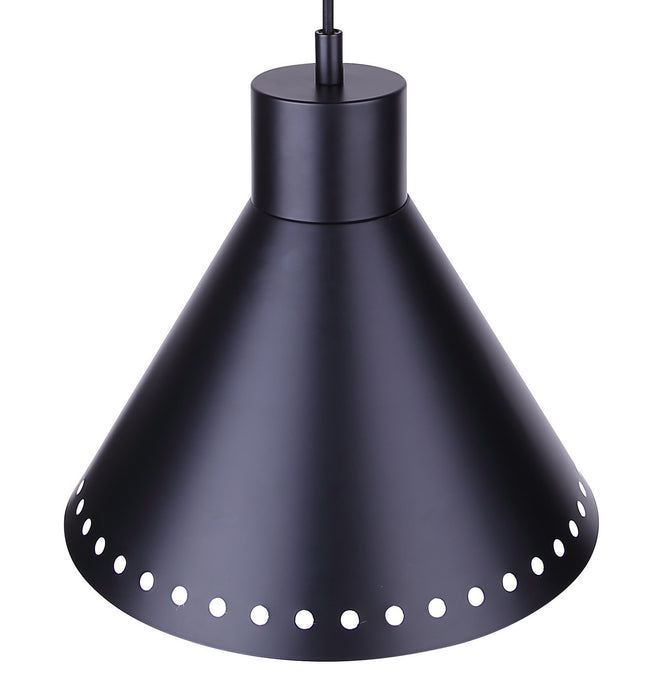 Canarm - IPL1237A01BK - One Light Pendant - Albie - Matte Black