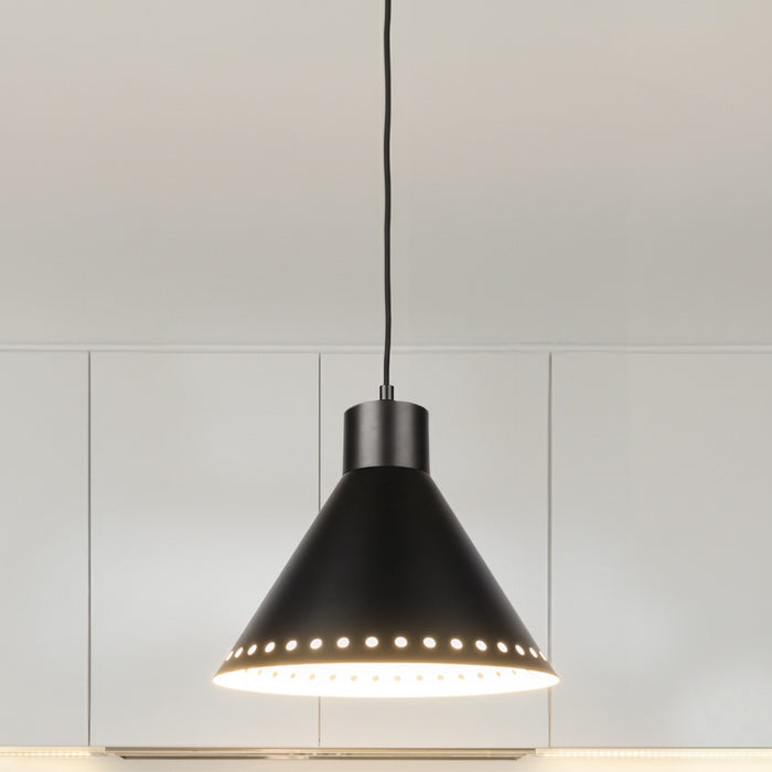 Canarm - IPL1237A01BK - One Light Pendant - Albie - Matte Black