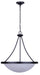 Canarm - ICH4118BK - Three Light Chandelier - Devon - Matte Black