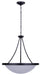 Canarm - ICH4118BK - Three Light Chandelier - Devon - Matte Black