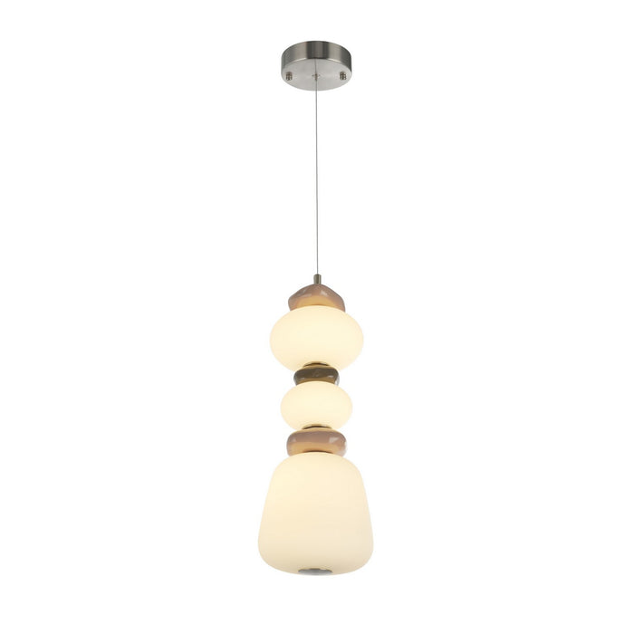 Artcraft - AC5072SN - LED Pendant - Strata - Satin Nickel