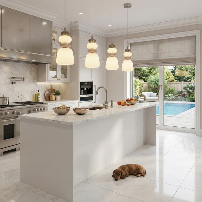 Artcraft - AC5071SN - LED Pendant - Strata - Satin Nickel