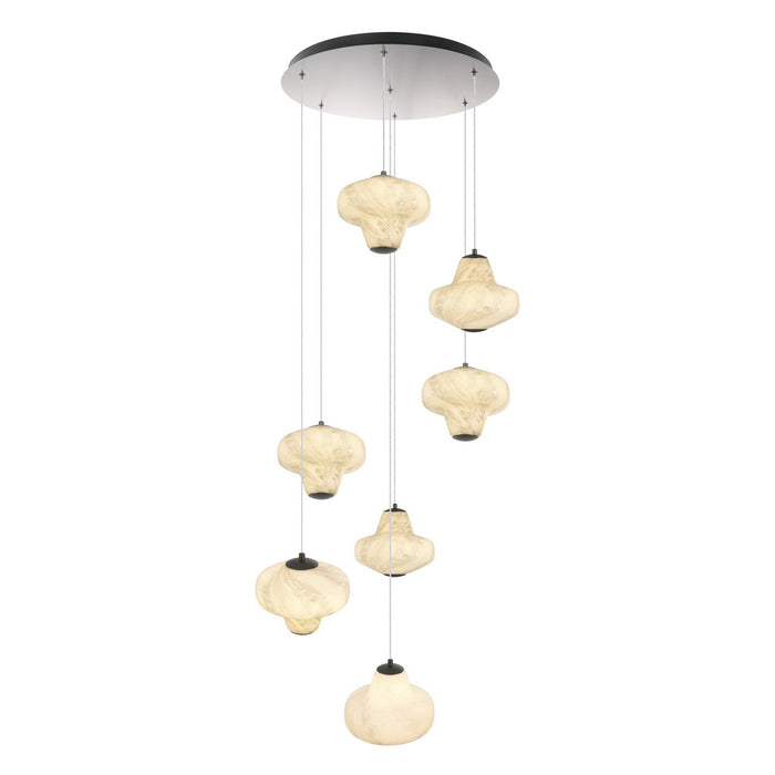 Artcraft - AC5087GR - LED Chandelier - Solara - Graphite