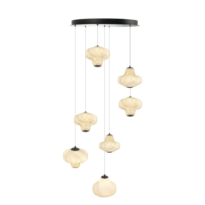 Artcraft - AC5087GR - LED Chandelier - Solara - Graphite