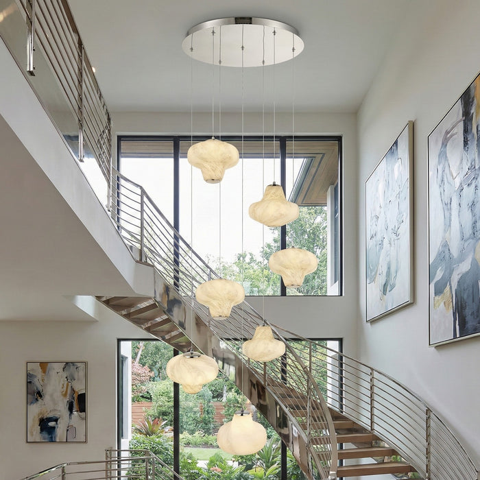 Artcraft - AC5087GR - LED Chandelier - Solara - Graphite