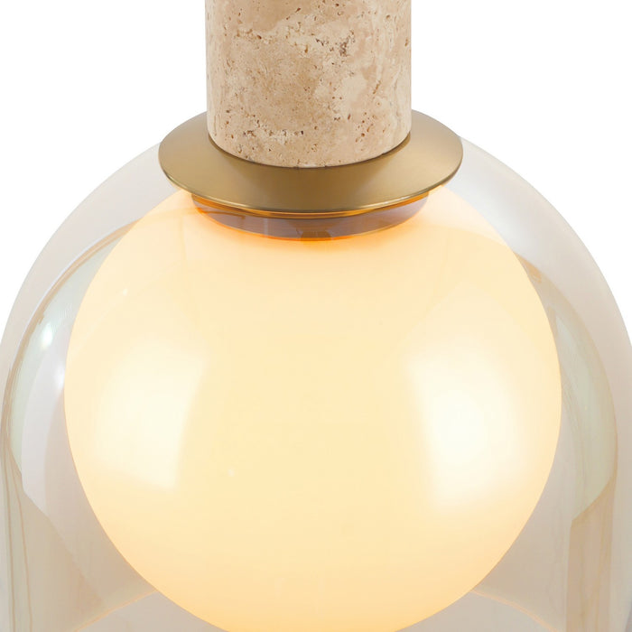 Artcraft - SC13384BR - Four Light Island Pendant - Juna - Brass