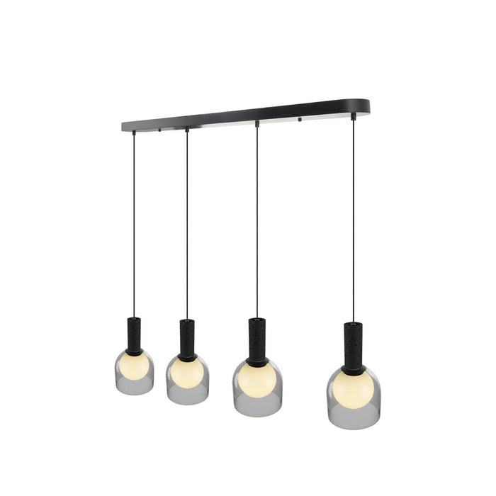 Artcraft - SC13384BK - Four Light Island Pendant - Juna - Black