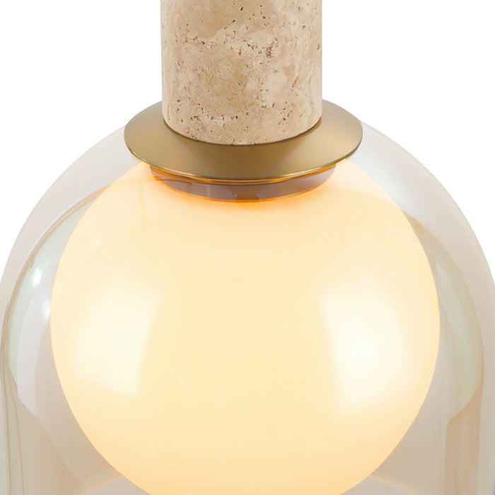 Artcraft - SC13386BR - Six Light Pendant - Juna - Brass