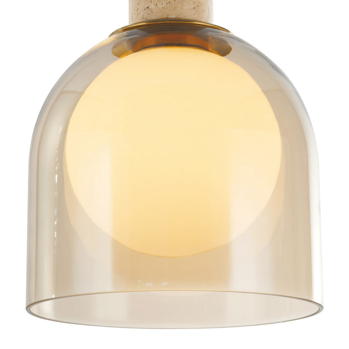 Artcraft - SC13386BR - Six Light Pendant - Juna - Brass