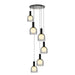 Artcraft - SC13386BK - Six Light Pendant - Juna - Black