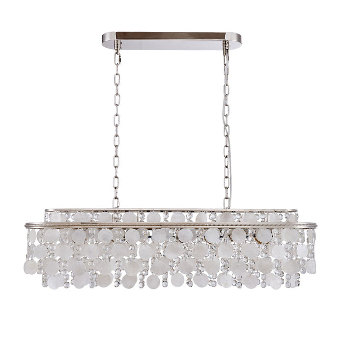 Artcraft - AC12070PN - 12 Light Linear Pendant - Avara - Polished Nickel