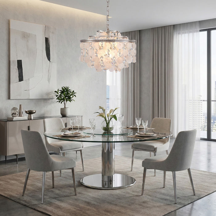 Artcraft - AC12072PN - Six Light Chandelier - Avara - Polished Nickel