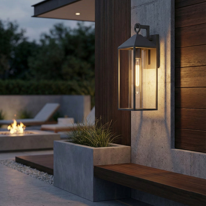 Artcraft - AC8980BK - One Light Outdoor Lantern - Portside - Black