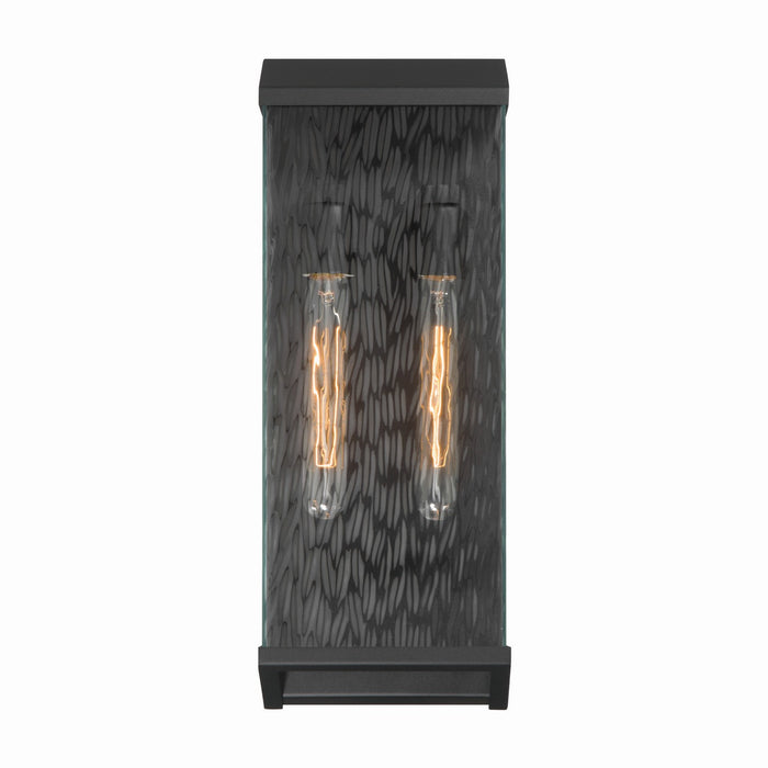 Artcraft - AC9281BK - Two Light Outdoor Lantern - Azure - Black