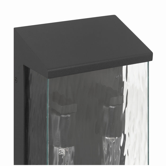Artcraft - AC9281BK - Two Light Outdoor Lantern - Azure - Black