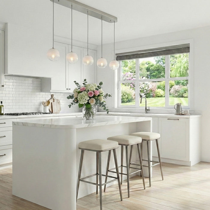 Artcraft - AC12245SN - Five Light Lantern - Moonlight - Satin Nickel