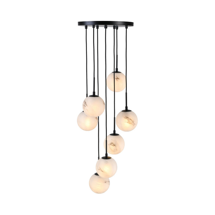 Artcraft - AC12287BK - Seven Light Lantern - Nightfall - Black