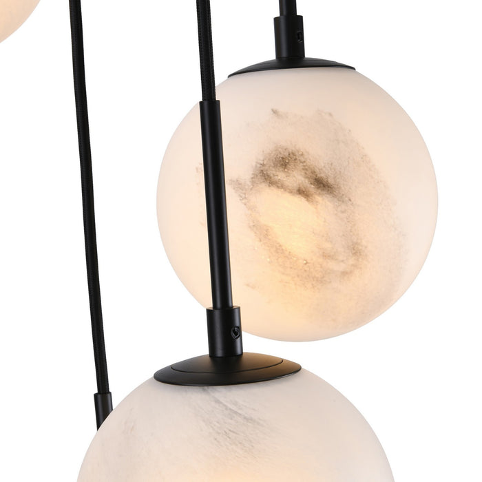 Artcraft - AC12287BK - Seven Light Lantern - Nightfall - Black
