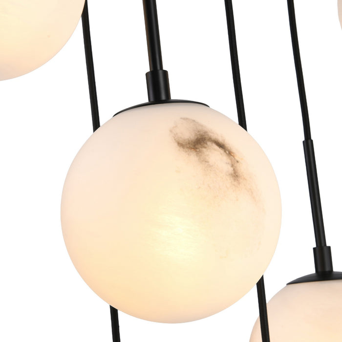 Artcraft - AC12283BK - 13 Light Lantern - Nightfall - Black