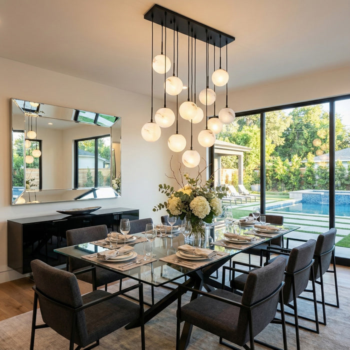 Artcraft - AC12283BK - 13 Light Lantern - Nightfall - Black