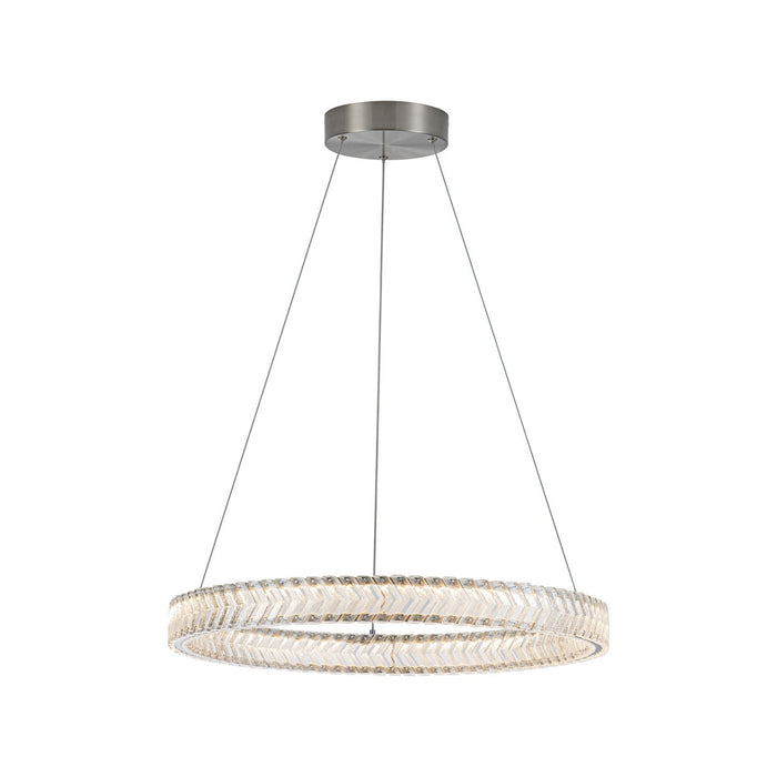 Artcraft - AC5051BN - LED Pendant - Chevron - Brushed Nickel