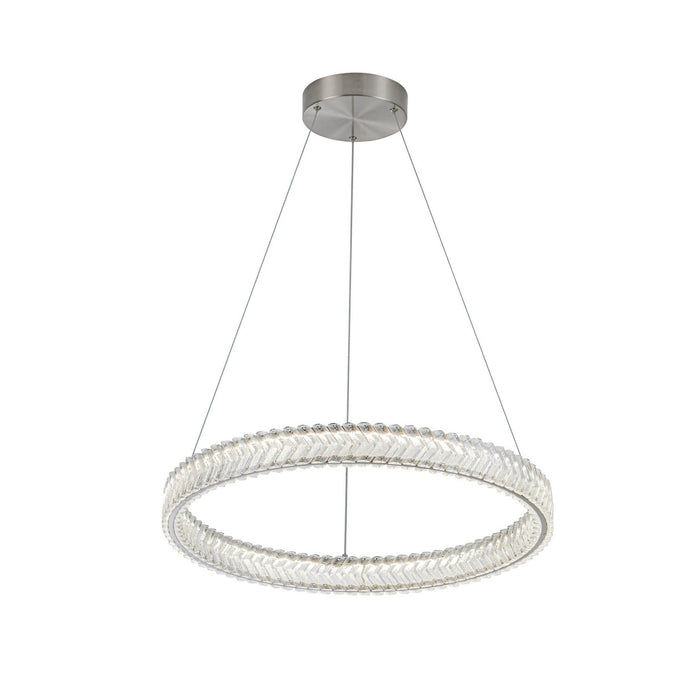 Artcraft - AC5051BN - LED Pendant - Chevron - Brushed Nickel