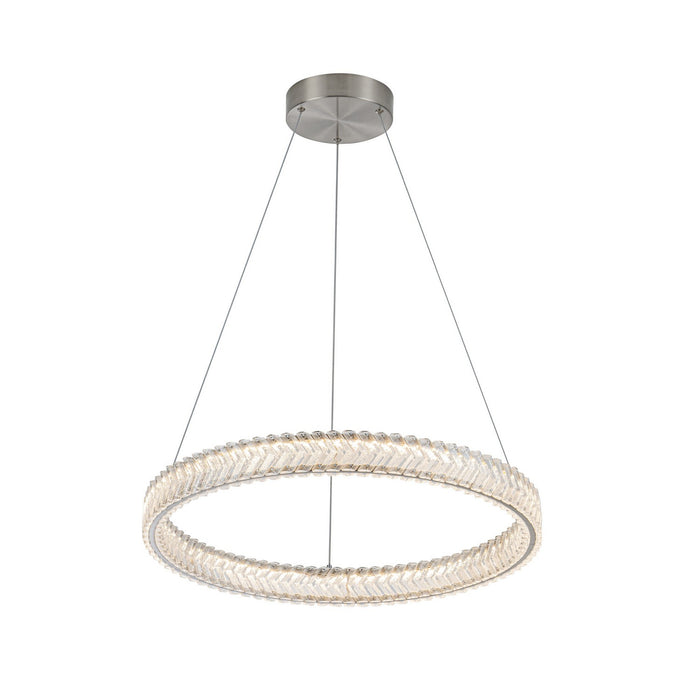 Artcraft - AC5051BN - LED Pendant - Chevron - Brushed Nickel