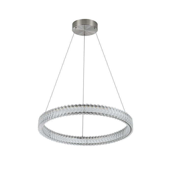 Artcraft - AC5051BN - LED Pendant - Chevron - Brushed Nickel